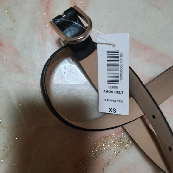 Babaton "Amos" Dress Leather Belt - Picture 3 of 4